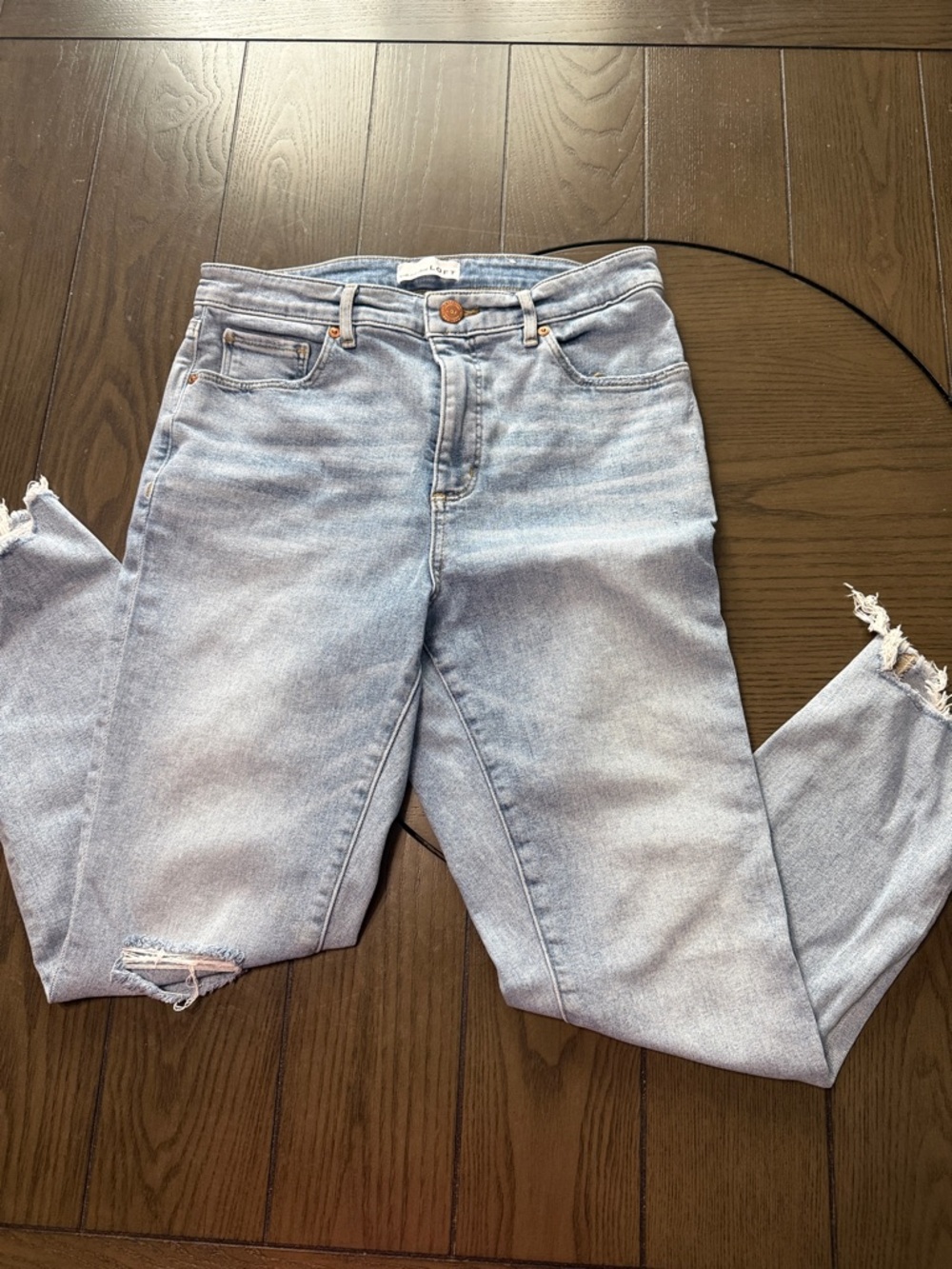 LOFT Distressed light jeans!  Excellent Condition! Size 30/10. $15
